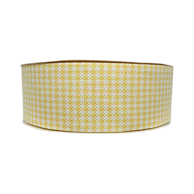 Fita Decorativa Escocesa 38mm | Metro | Cor: Amarelo