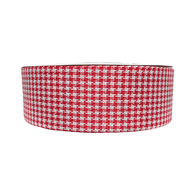 Fita Decorativa Escocesa 38mm | Metro | Cor: Vermelho