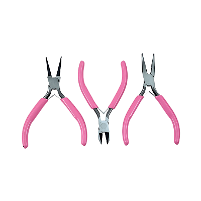 Kit 3 Alicates Profissional Para Artesanato
