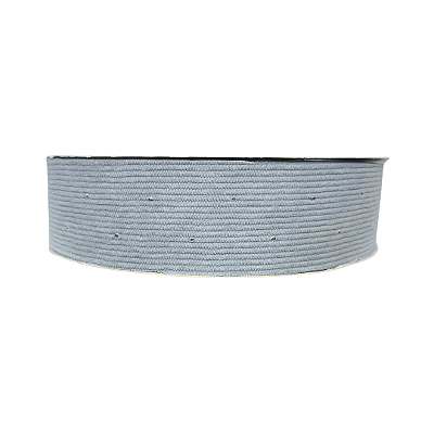 Fita Cotelê Com Strass 38mm | Metro Cor: Cinza