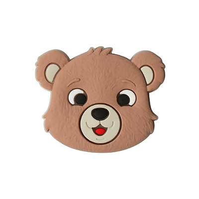 Aplique Emborrachado Rosto Pequeno Urso
