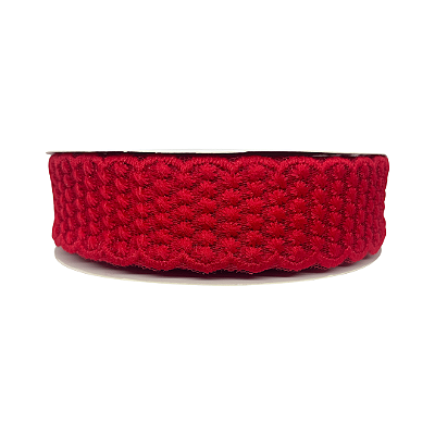 Fita Rendada Flor de Linha 38mm | Metro | Cor: Vermelho