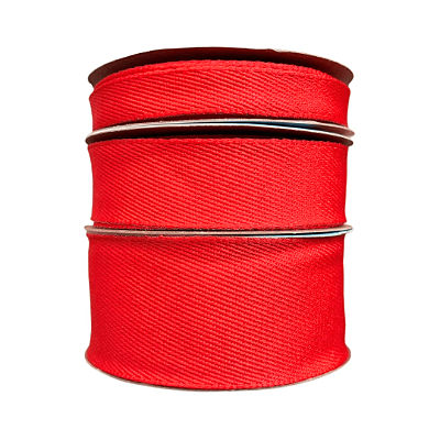 Fita Jeans Lisa Sem Pesponto Sinimbu Nº2 | Nº5 | Nº9 | Rolo com 10 metros | Cor: Vermelho