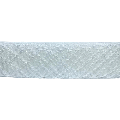 Fita Crinol Trabalhada 45mm | Metro | Cor: Branco