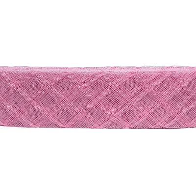 Fita Crinol Trabalhada 45mm | Metro | Cor: Rosa Bebê