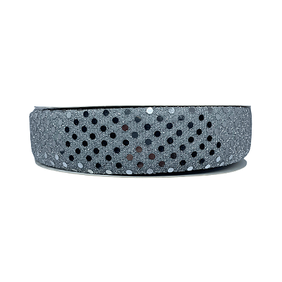 Fita Poá Paete Dupla Face 38mm | Metro | Cor: Prata