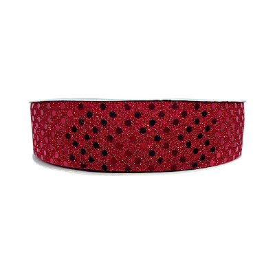 Fita Poá Paete Dupla Face 38mm | Metro | Cor: Vermelho