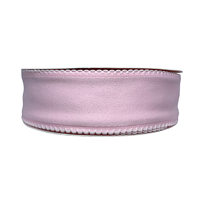 Fita Com Borda Fantástica Dupla Face 38mm | Metro | Cor: Rosa Bebê