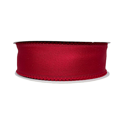 Fita Com Borda Fantástica Dupla Face 38mm | Metro | Cor: Vermelho