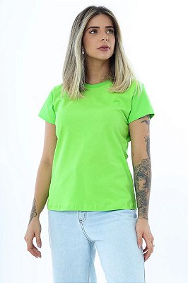 T-SHIRT LISA - VERDE LIMÃO