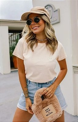 T-SHIRT SMILE - NUDE CANDY