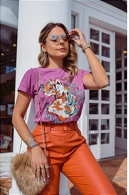 T-SHIRT FELINE BORDÔ