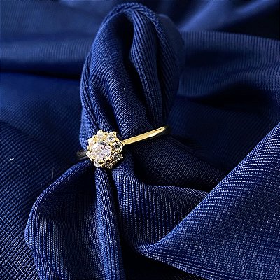 ANEL FLOR DE ZIRCÔNIA