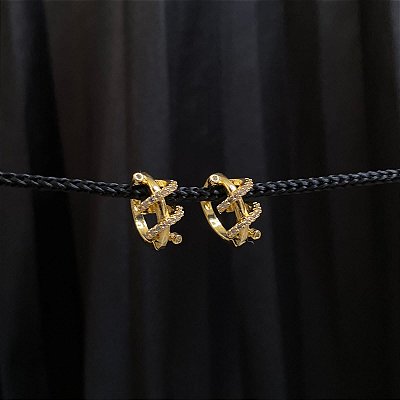 ARGOLA CORDA C/ ZIRCÔNIAS