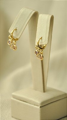ARGOLA TRANQUETA 3 ZIRCÔNIAS