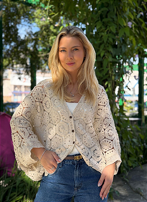 Kimono Renda Boho Guipir