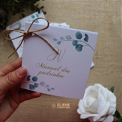 Manual dos Padrinhos de Casamento Verde Oliva