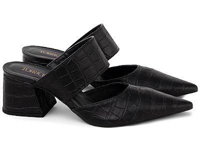 Sapato Scarpin Mule Tamanco Preto Torricella AVS 24.005A