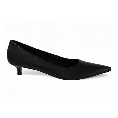Sapato Scarpin Clássico Salto Kitten Heel Preto AVS 2928-1A