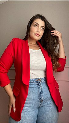 | Blazer Alfaiataria Premium Daniela | Vermelho