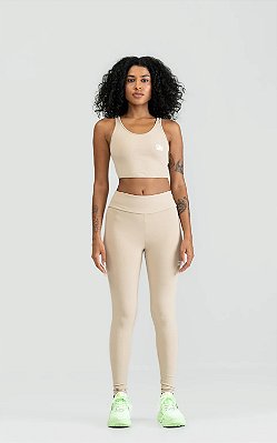 Legging Malha Go On Bege Labellamafia