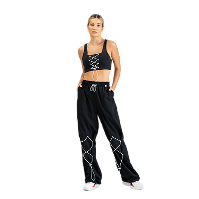 Top Malha Moviment Preto Labellamafia