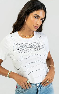 Camiseta Malha Tees Branca Labellamafia
