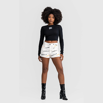 Short Jeans Branco Labellamafia