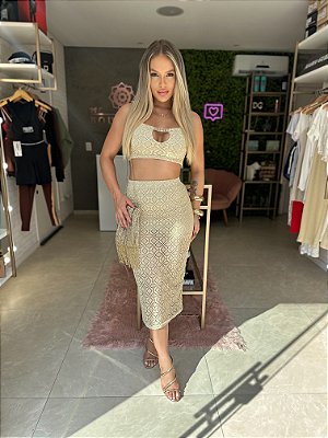 Conjunto Resort Crochê Maria Gueixa