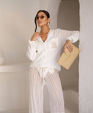 Camisa Chemisie Capuz Protetor UV Maria Gueixa