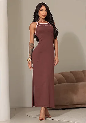 VESTIDO MIDI LOGO MARIA GUEIXA