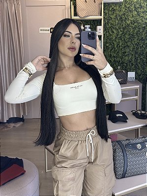 CONJUNTO CROPPED E CALCA PARACHUTE MARIA GUEIXA