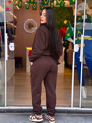 CONJUNTO MOLETOM AGASALHO + CALCA JOGGER MARIA GUEIXA