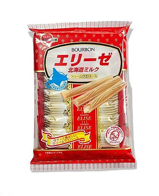 Elise Wafer Recheado Com Leite Hokkaido  57,6G Bourbon