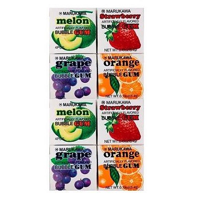 Chiclete Japonês De Frutas 8 Unidades - Marukawa