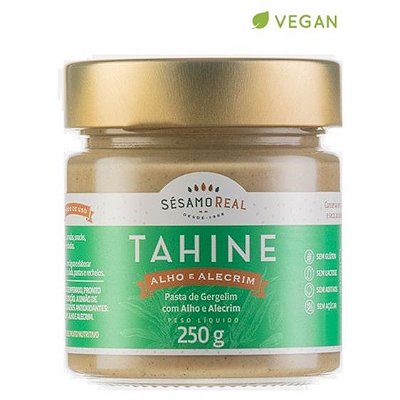 Creme De Gergelim Vegano Tahine Alho E Alecrim Nacional 250G - Sesamo Real