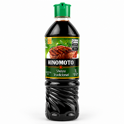 Molho de Soja Shoyu Tradicional Hinomoto 1L