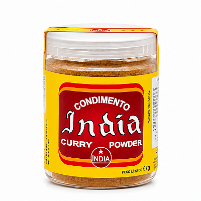Curry em Pó India Curry 57g para Karê e Receitas