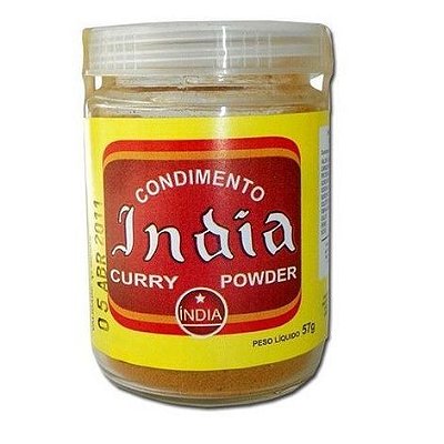 Condimento Curry Em Pó Nacional 57G - India Curry