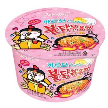 Lamen Coreano Buldak Big Bowl Frango Picante (Carbonara) 95g - Samyang