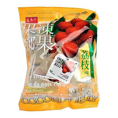 Gelatinas Sabor Lichia Com Coco Fruit Coconut Jelly 280G