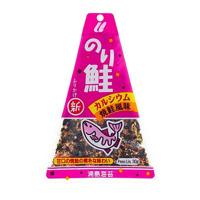 Furikake Tempero Pronto Para Arroz Japonês Triângulo Importado Sabor Salmão (Nori Sake) 30G - Urashima