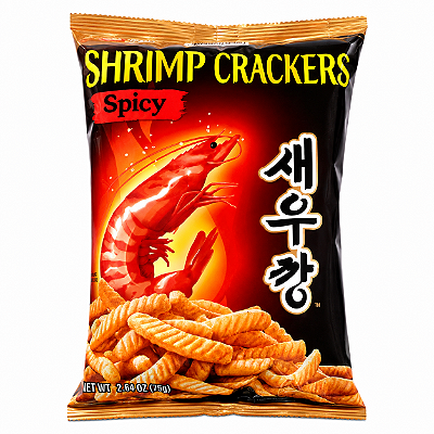 Salgadinho Camarão Picante Nongshim Hot & Spicy 75g