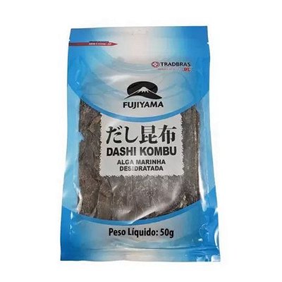 Dashi Kombu Alga Marinha Desidratada Tempero A Base De Alga 50G - Fujiyama