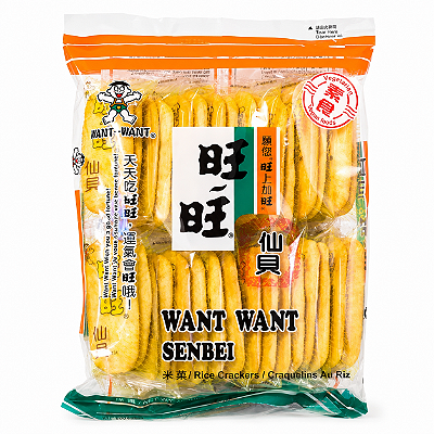 Biscoito de Arroz Want Want Sembei Tenka Itiban 92g