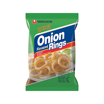 Salgadinho Coreano Aneis de Cebola Onion Rings Nongshim 90g