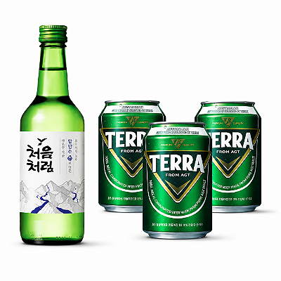 Kit Somaek Soju com Cerveja Terra Coreana