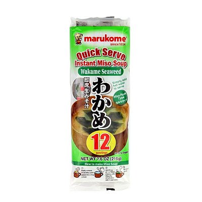 Pasta De Misso Wakame Missoshiro Instantâneo Com Algas 216G