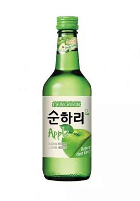 Coreano Soju Chamisul Morango Morango 350ml