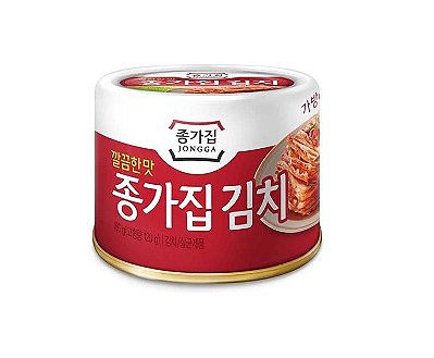 Kimchi Coreano Em Lata Acelga Condimentada Apimentada Jongga - 160G
